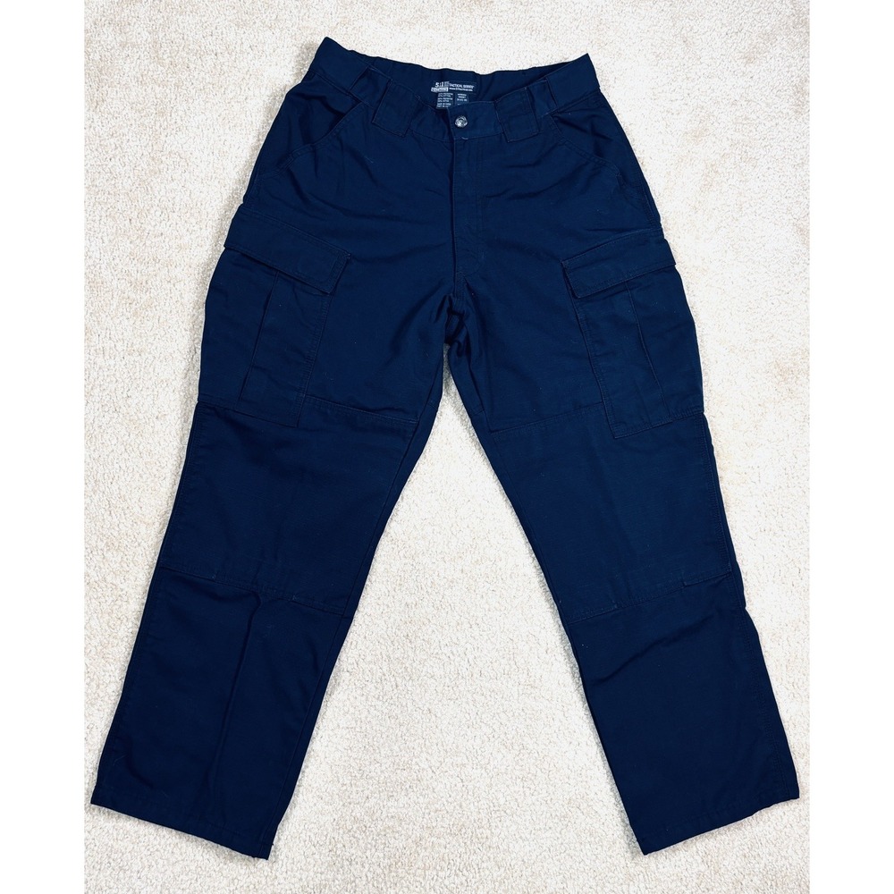 5.11 Tactical Pants Womens Medium Navy Blue Taclite EMS Cargo Workwear 74003